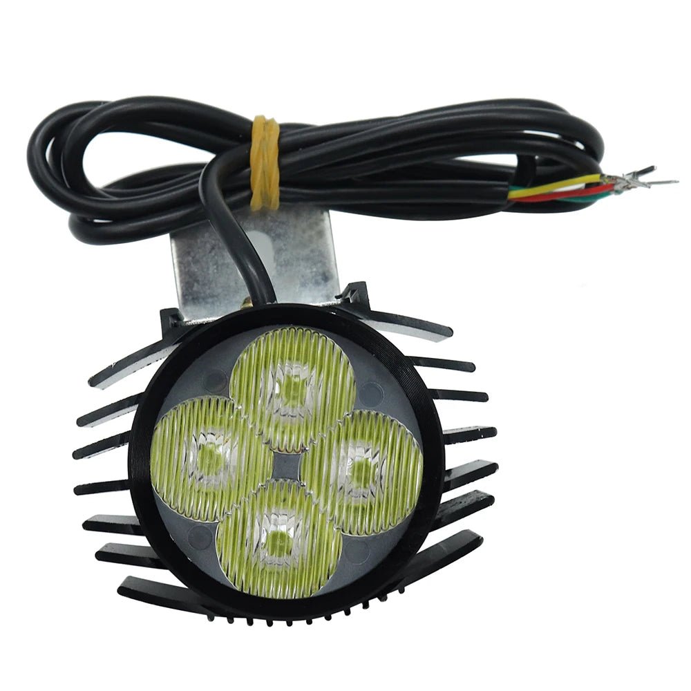 2 In 1 Horn Headlight Electric Scooter Big Front Light For KUGOO M4 PRO 12-80V Motorcycle Big Front Light Lamp With Horn AXSSIBLZ