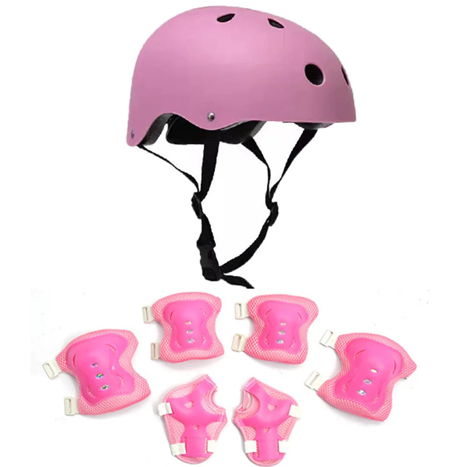 Child Bicycle Helmet Kids MTB Road Bike Helmets Safe Breathable Protection Headgear with Kneepads for Outdoor Sports Headpiece AXSSIBLZ