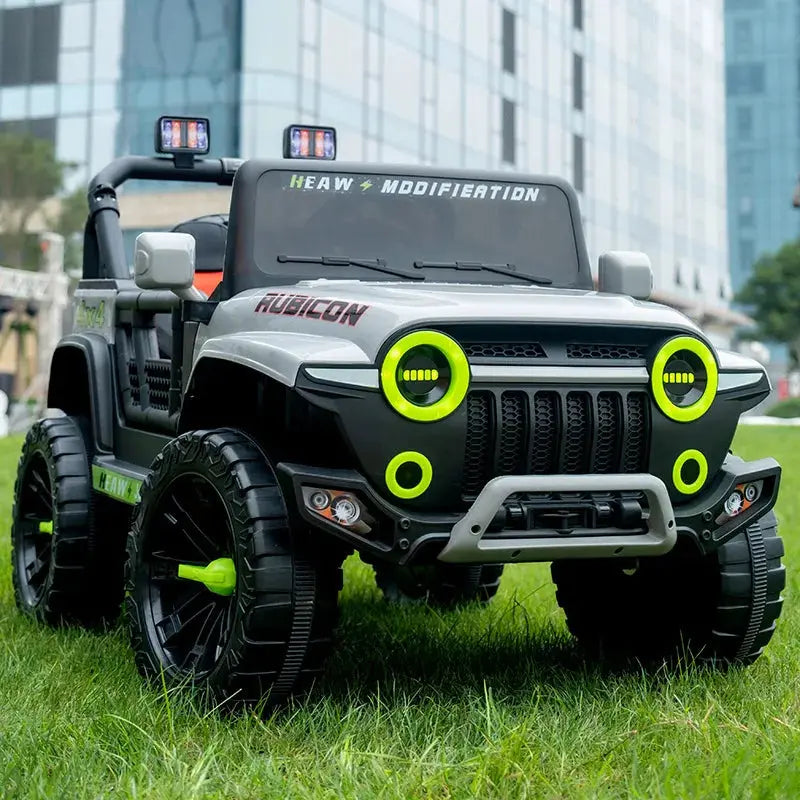 Gray Rubicon Kids Ride On Car