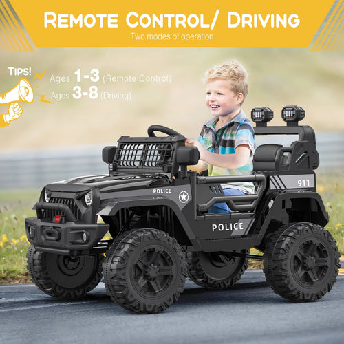 12V Kids Ride On Truck Car With Parent Remote Control, Kids Motorized Vehicles, Spring Suspension, LED Lights, Wireless Music AXSSIBLZ