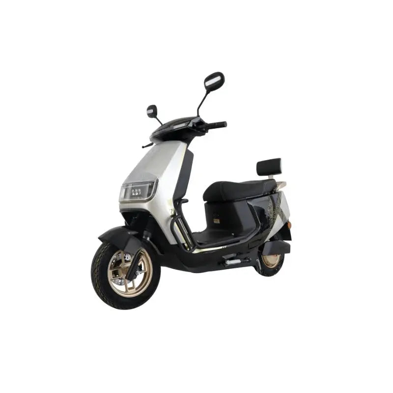 White Geetha K-T5 E-Moped Scooter