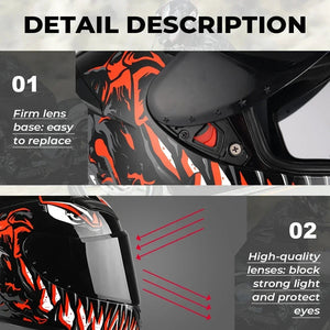 Motorcycle Helmet Racing Motocross Helmets Full Face Helmet Flip Up Moto Adult Motorbike Street Touring Riding Casco Capacete AXSSIBLZ