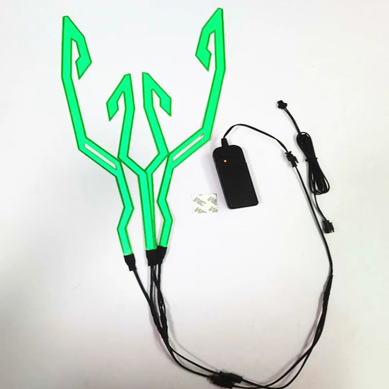 Cycling Motorcycle Helmet LED Cold Light Self-adhesive Reflective Luminous Sticker Strip Modified Waterproof Decoration AXSSIBLZ