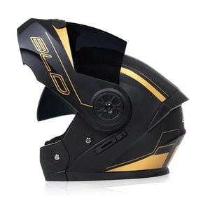 Personalised Dual Lens Flip Up Helmets Motocross Racing Modular Cascos Para Moto Men Women Fashion Full Face Motorcycle Helmet AXSSIBLZ