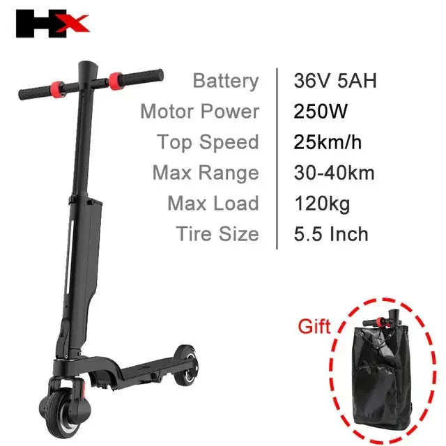 HX-X6 Folding Mini E-Scooter 15 mph