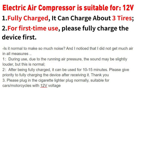 Electric Air Compressor Rechargeable High Precision Car Tyre Inflator LCD Display Portable Air Pump for 12V Motorcycle Bike Ball AXSSIBLZ