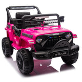 12V Kids Ride On Electric Truck Car W/Parents Control,2WD,Four-wheel suspension,Early education function,Adjustable volume AXSSIBLZ