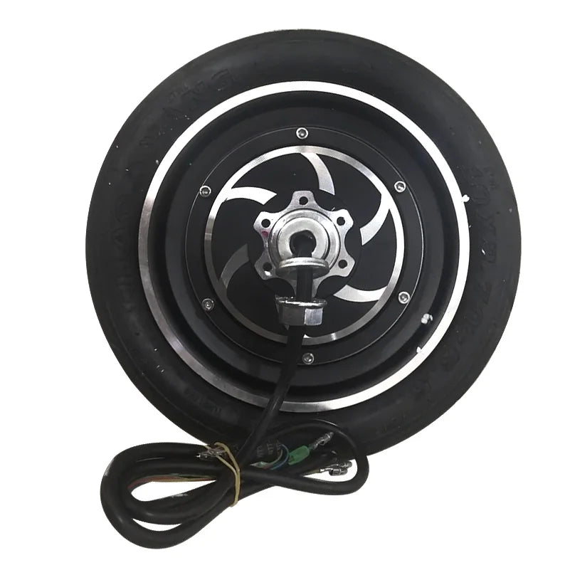 Motor For 10 Inch Electric Scooter 36v 350W 48v 500w Hub 10x2.70-6.5 Tubeless Vacuum Tire AXSSIBLZ