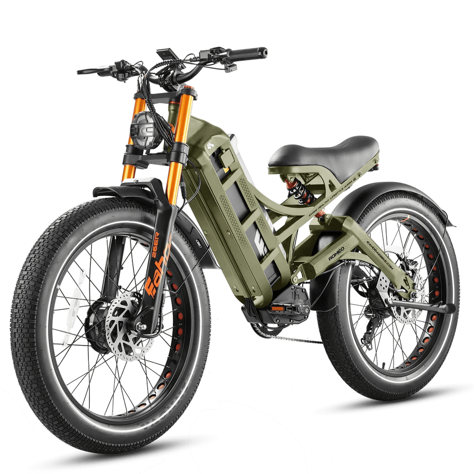 Romeo Pro 2 Xtreme 3000W Dual Motor Fat Tire Ebike – Luxury Off-Road Performance AXSSIBLZ