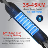 AOVOPRO Ledpad ESMAX Electric Scooter 500W 40km/h Adult APP Smart Shock-absorbing Anti-skid Foldable Portable Electric Scooter AXSSIBLZ