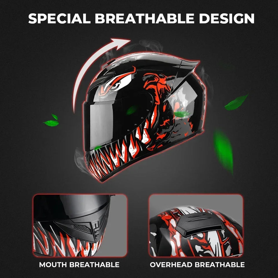 Motorcycle Helmet Racing Motocross Helmets Full Face Helmet Flip Up Moto Adult Motorbike Street Touring Riding Casco Capacete AXSSIBLZ
