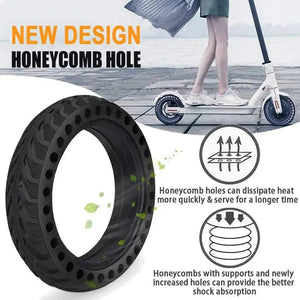 Solid Tire Electric Scooter 8.5 inches Rubber Tire 8.5'' Wheel - AXSSIBLZ