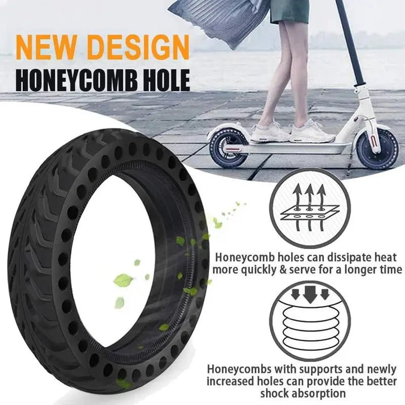 Solid Tire Electric Scooter 8.5 inches Rubber Tire 8.5'' Wheel - AXSSIBLZ