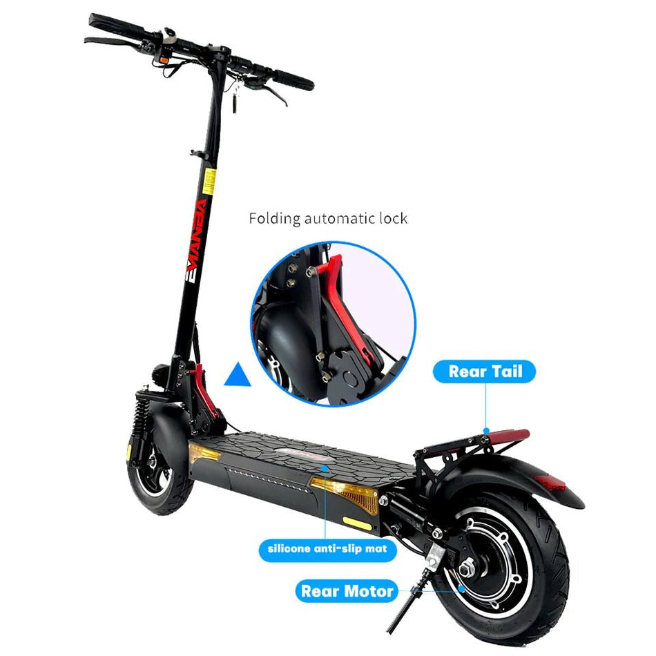 EU US USA Warehouse Foldable 2 Wheel Portable Mobility Electric Scooter 800w For Adult AXSSIBLZ