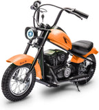 24V Electric Dirt Bike, 250W Electric Motorcycle w/LED Light, Leather Seat- Two Speed Max Up to 14MPH & 60 Minutes Motorbike AXSSIBLZ