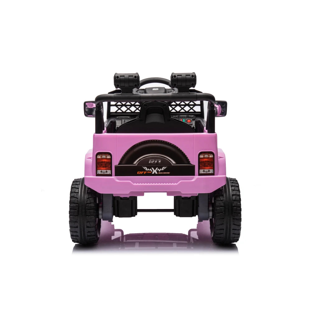 Kids Ride on Truck Car, 12V Ride on Toy Electric Cars for Kids w/ Remote, Bluetooth,pink AXSSIBLZ