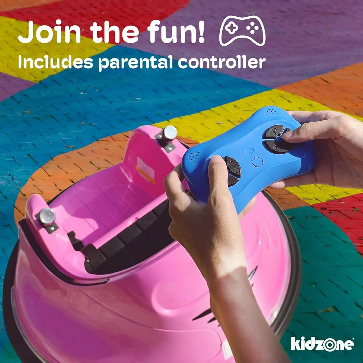 6V Electric Ride On Bumper Car for Kids & Toddlers 1.5-5 Years Old, AXSSIBLZ