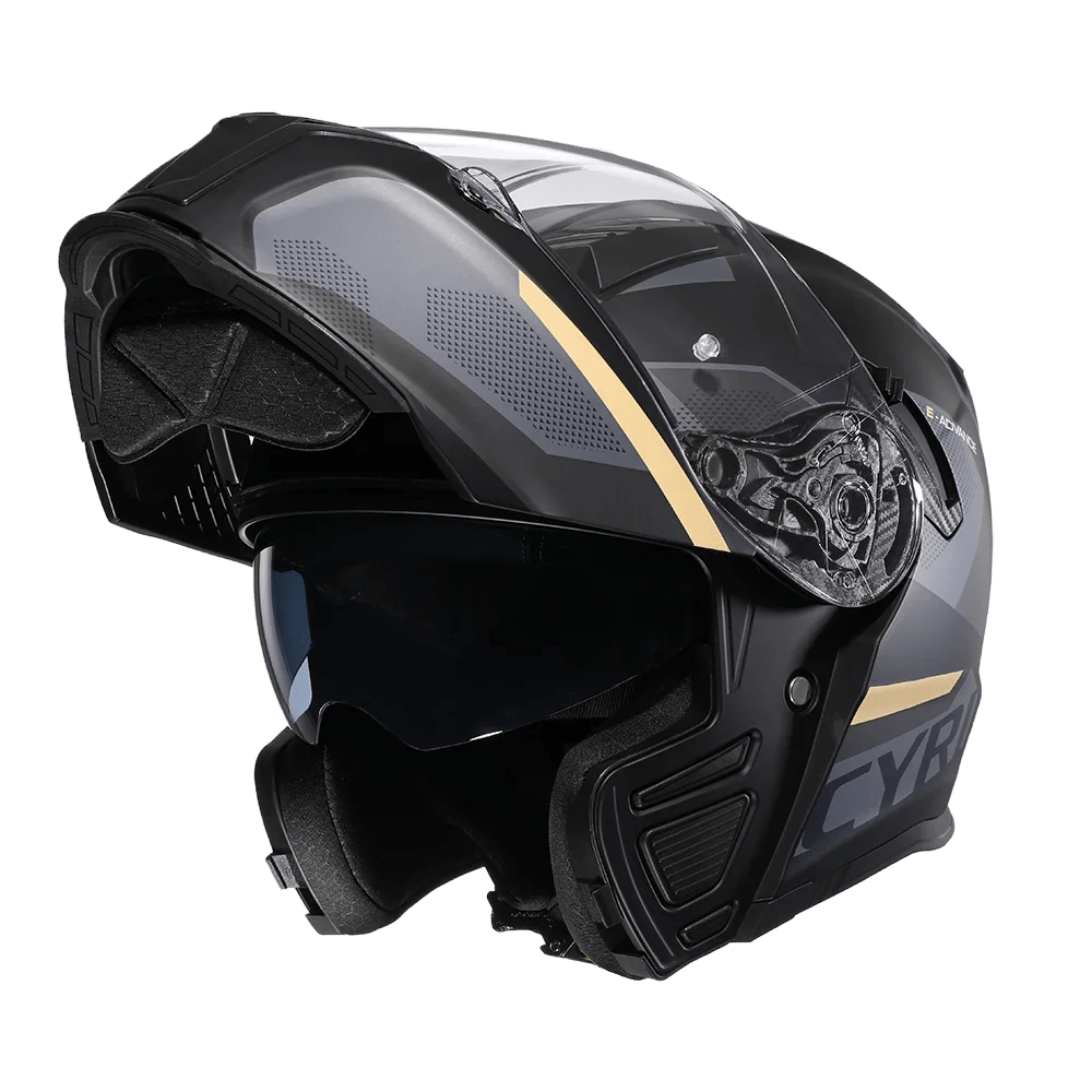 Motorcycle Helmet Dual Visor Modular Flip up Full Face Helmet for Adult Men and Women DOT ECE Approved AXSSIBLZ