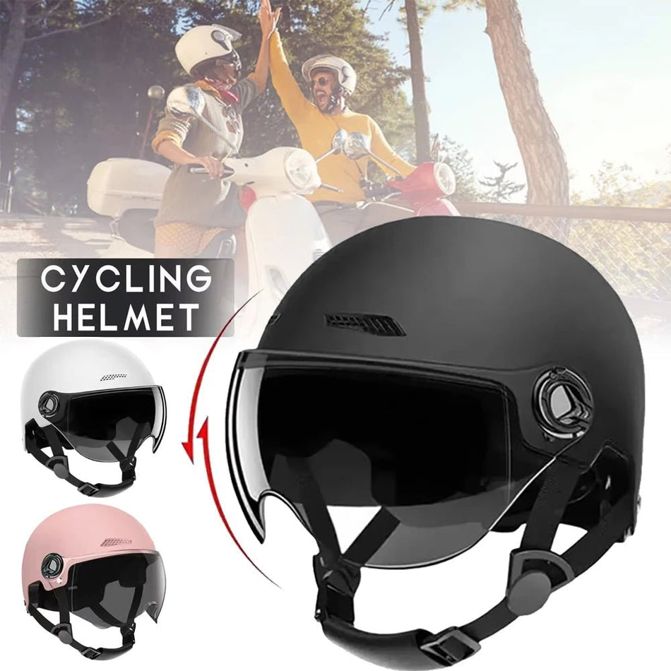 Motorcycle Helmet Bicycle Helmets for Men Women Adult Motorbike Scooter Helmet Ultralight Retro Scooter Hat Helmets Accessories AXSSIBLZ