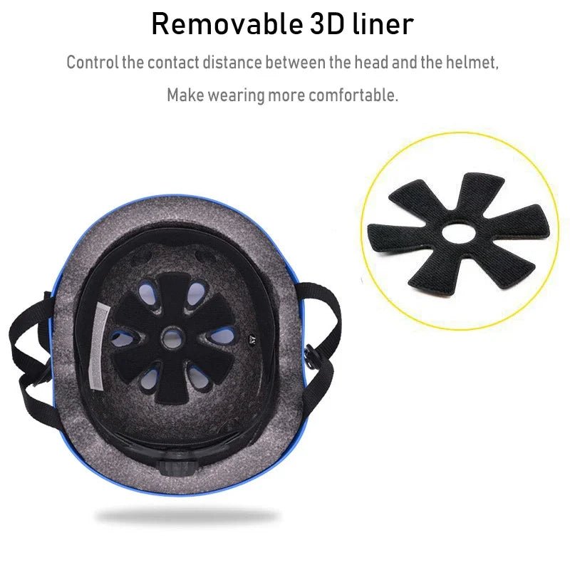 Adult Children's Skateboard Helmets Outdoor Sports Skiing Cycling Roller Skating Helmets Rock Climbing Safety Protection Helmets AXSSIBLZ