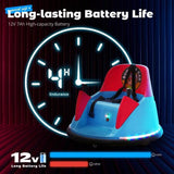 12V Bumper Car for Kids Toddler 1.5-6 Years with Remote Control Bluetooth Music 3 Speeds DIY License Plate Electric Ride on Toys AXSSIBLZ