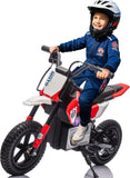 Electric Motorcycle for Kids Ages 5-15, 24V 200W Higher Speed Electric Dirt Bike, Kids Ride On Motorcycle with Rear Wheel Shock AXSSIBLZ