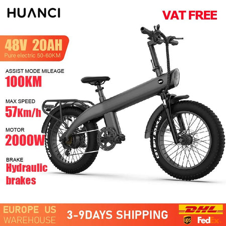 HUANCI Q3 Mountain Electric bicycle 2000W Adult electric bike 48V 20AH  City e bike Off-Road ebike AXSSIBLZ