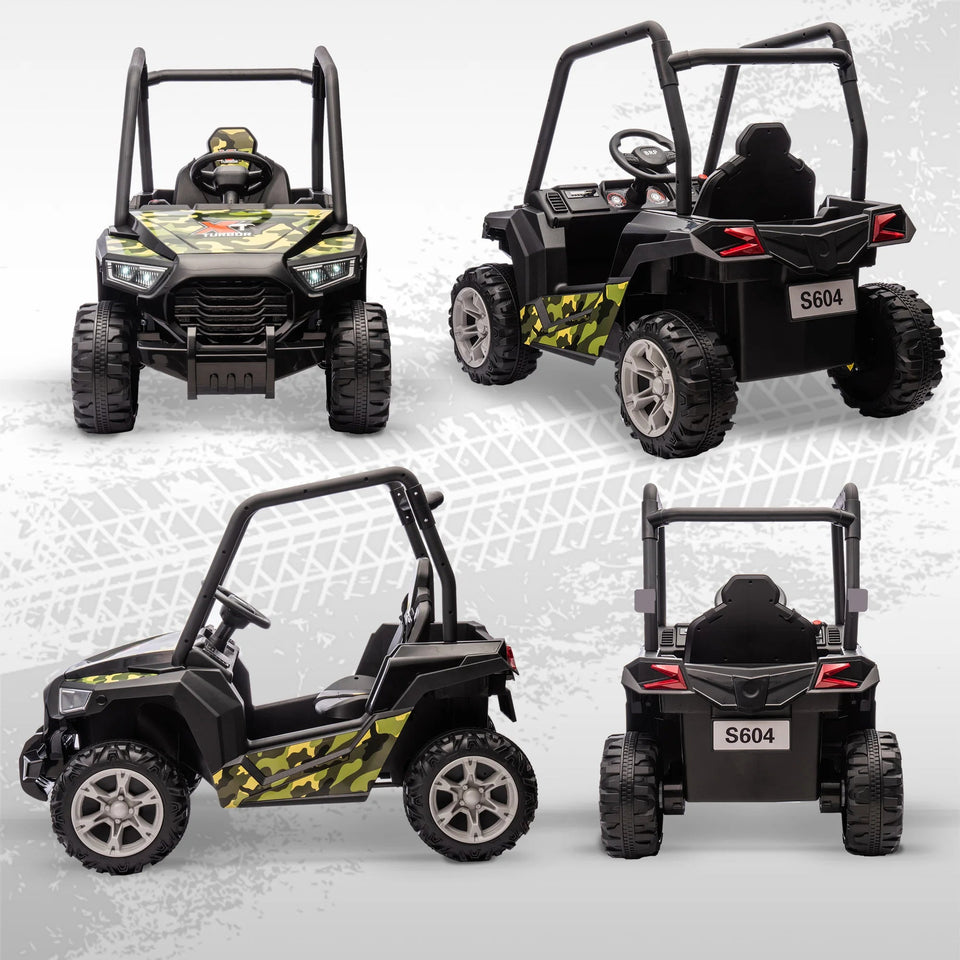12V Kids Electric Car with Parent Remote Control, Spring Suspension AXSSIBLZ