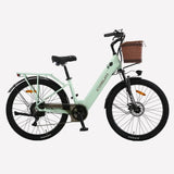 women's Ebike Electric Bicycle 26" 250W mid motor City Ebike Pedelec with Bicycle Basket Cup HolderSports Entertainment Cycling AXSSIBLZ