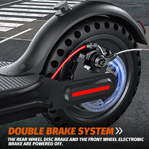350W Foldable Electric Scooter for Adults Teens,Explosion-proof Tires,Dual Brake System,Lightweight APP Support E-scooter AXSSIBLZ