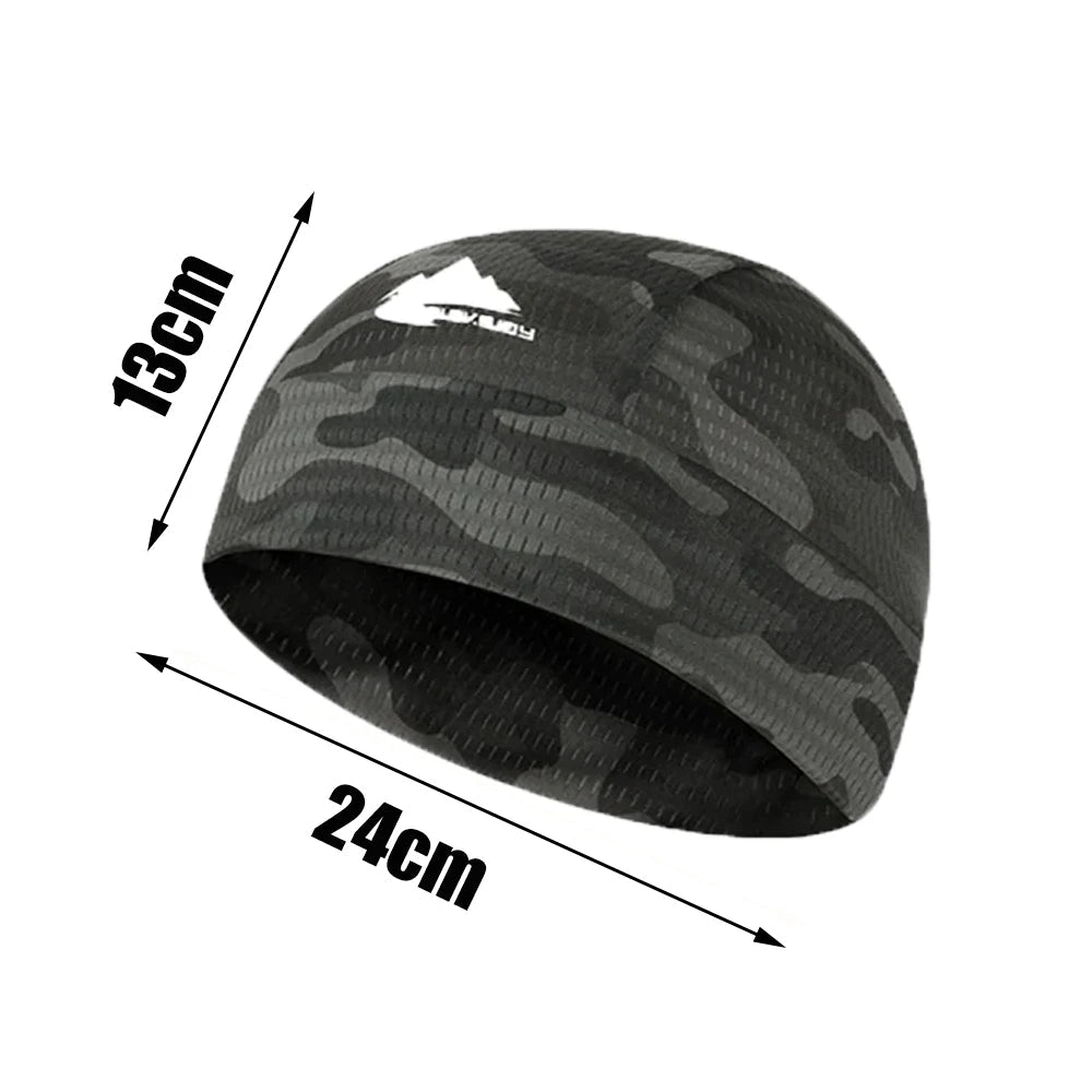 Cooling Skull Cap Helmet Lining Breathable Sweat Wicking Cycling Sports Running Hat Comfortable Outdoor Hiking Cap Quick Dry Cap AXSSIBLZ