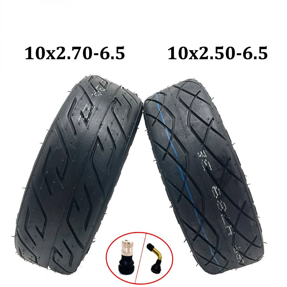 Chaoyang 10x2.70-6.5 Tubeless Tire 10x2.50-6.5 Vacuum Tyre with Valve for Electric Scooter 10 inch Pneumatic Wheel Accessories AXSSIBLZ