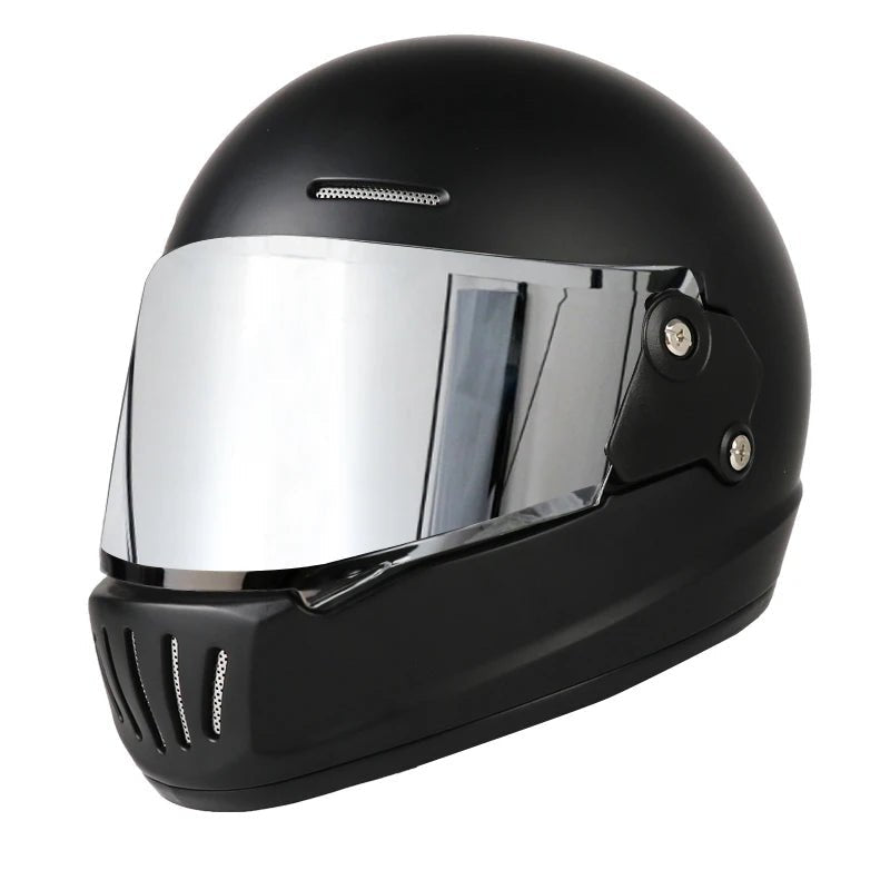 Motorcycle helmets for men and women, retro full helmets, electric motorcycles, seasonal blue trend, winter motorcycle running h AXSSIBLZ