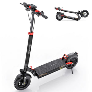 ENGWE 830W Peak Electric Folding Scooter, 48V 18.2AH, 43.5 Miles Range, 28mph, 10*4.0 Tires, Full Suspension, City & Rough Road AXSSIBLZ