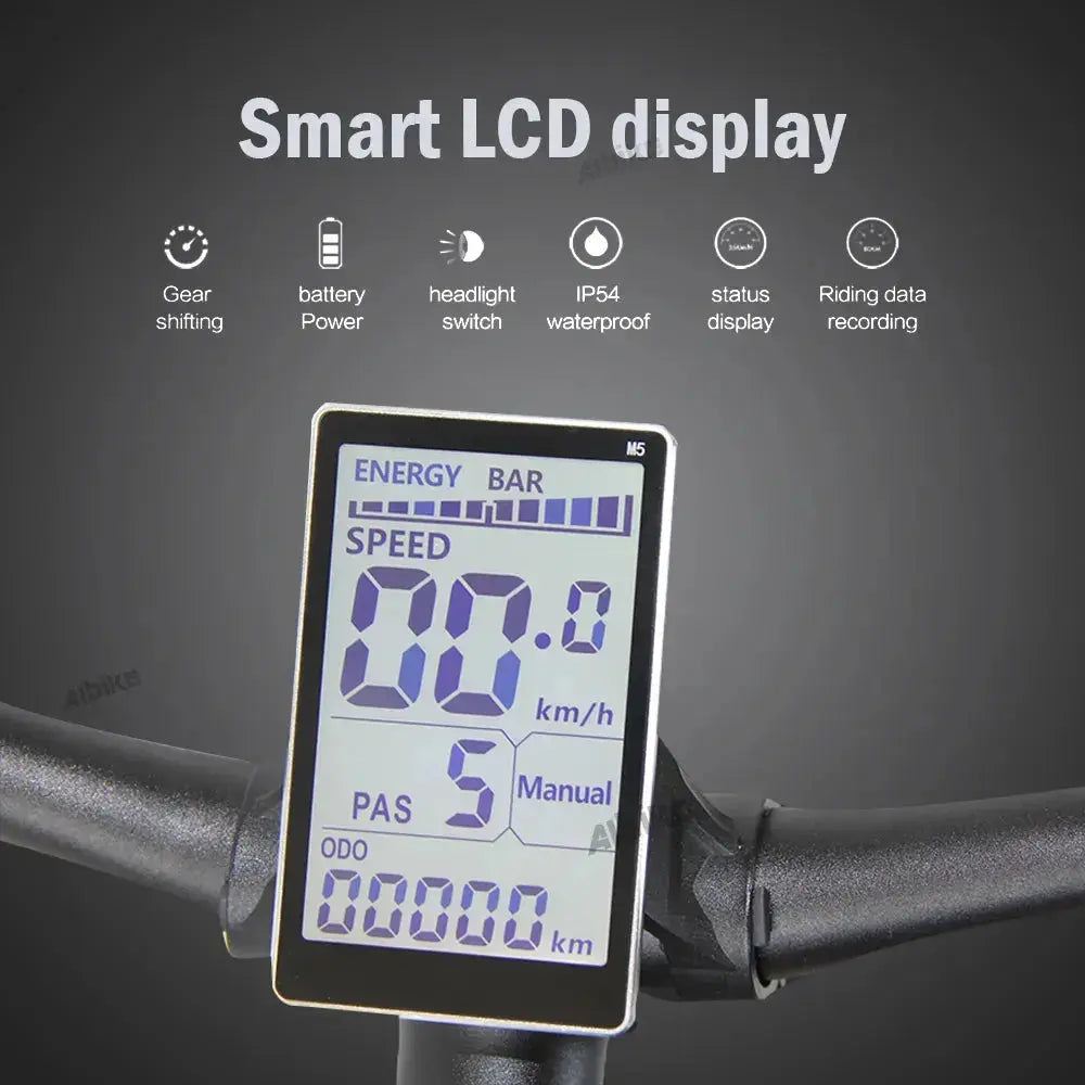 Ebike 21 Speed Electric-Bike LCD Display