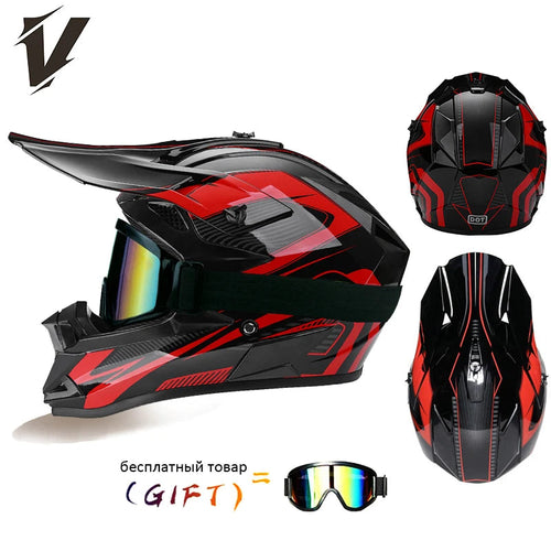 VGV 166 Rally helmets extremely breathable adaptable independent goggles anti-stifling no pressure on the head DOT/ECE certified AXSSIBLZ
