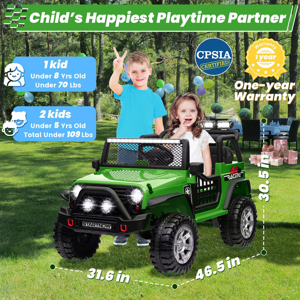 24V 4WD Ride on Car Power 4 Wheels w/Gift Flower, Remote Control, 2 Seater, 4X200W Motor, 3 Speeds, Pop Music, Spring Suspension AXSSIBLZ