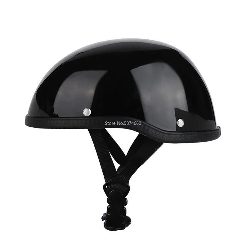 Adult Motorcycle Half Face Vintage Helmet Hat Cap Men/Women Motorcross Moto Racing Capacete World War II Helmets for Halle AXSSIBLZ