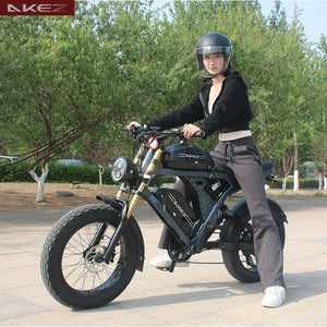 Akez King Kong X 1500W – Ultimate 20-inch Fat Tire Full Suspension E-Mountain Bike AXSSIBLZ