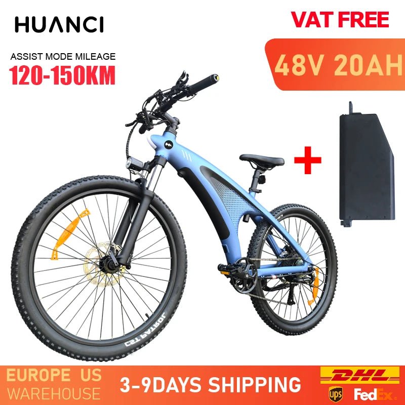 HUANCI Q5 electric bike ebike Adults Electric bicycle  48V 20AH 27.5 Inch electric e bike Electric bike Mountain electric bikes AXSSIBLZ
