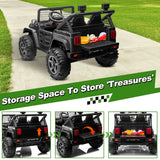 24V Ride on Truck Car w/Remote, XL 2 Seater Outdoor Toys 4WD/2WD Switchable, 4x200W Motor Power Four Wheels, Electric Car for Bi AXSSIBLZ