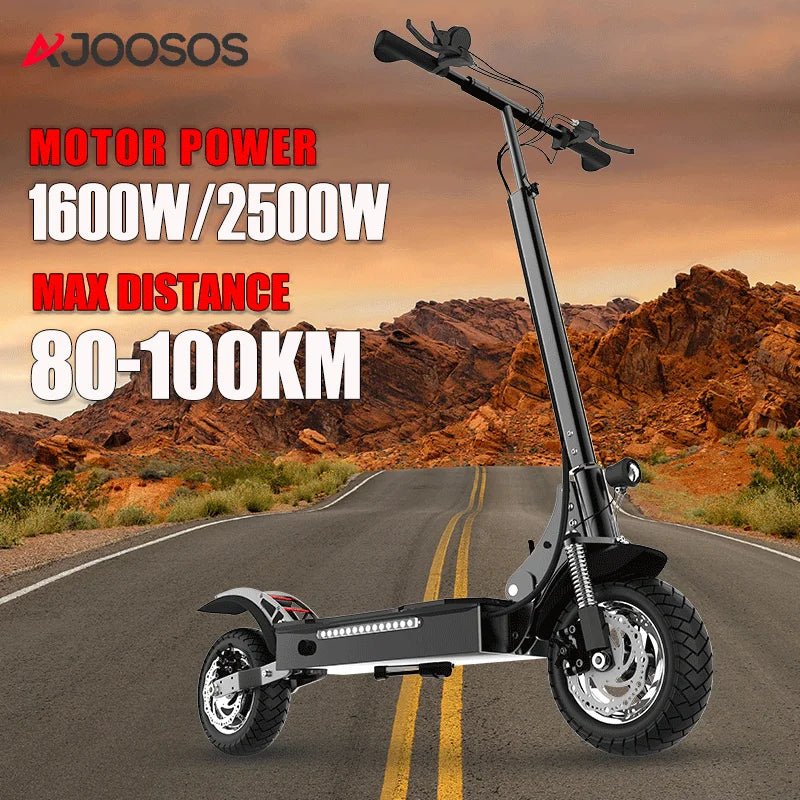 AJOOSOS X750 Electric Scooter Adults 52V 1600W 2500W Rear Motor 3 Speed Gear 65km/h 75km электросамокат E Scooter AXSSIBLZ