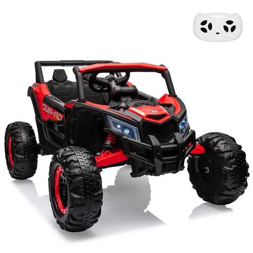 24V Ride On UTV Car, Battery Powered Electric Vehicles, Kids UTV with Remote Control, Spring Suspension,200W Motor, Metal Frame AXSSIBLZ
