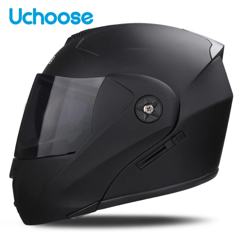 Flip-Up Motorcycle Helmet – Dual Lenses, Full Face Protection, Ideal for Riding & Motocross AXSSIBLZ