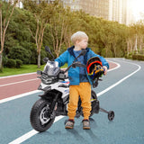 12V 7AH Ride On Motorcycle, Licensed Kids Motorcycle, High/Low Speed, EVA Tire, LED Headlights, Spring Suspension, Music,Ride On AXSSIBLZ
