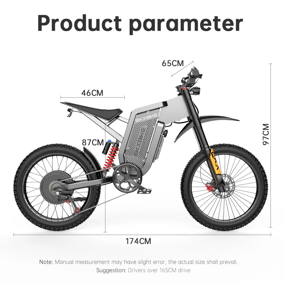 EKX X21 Max Electric Motorcycles 3000W Brushless Gearless Motors 60V30AH Lithium Battery Speed 85Kmh Adult Off Road Ebike AXSSIBLZ