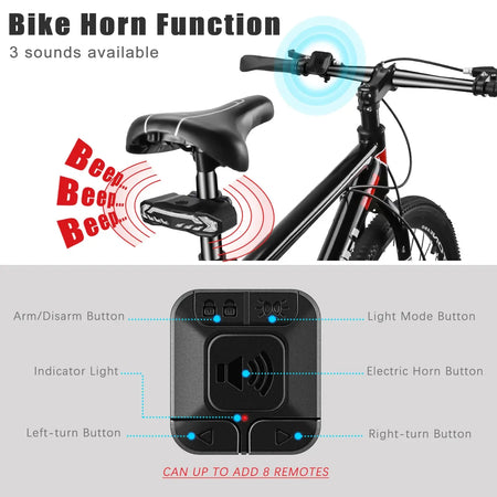 WSDCAM Waterproof Anti-theft Sensitive Bicycle Security Alarm - AXSSIBLZ