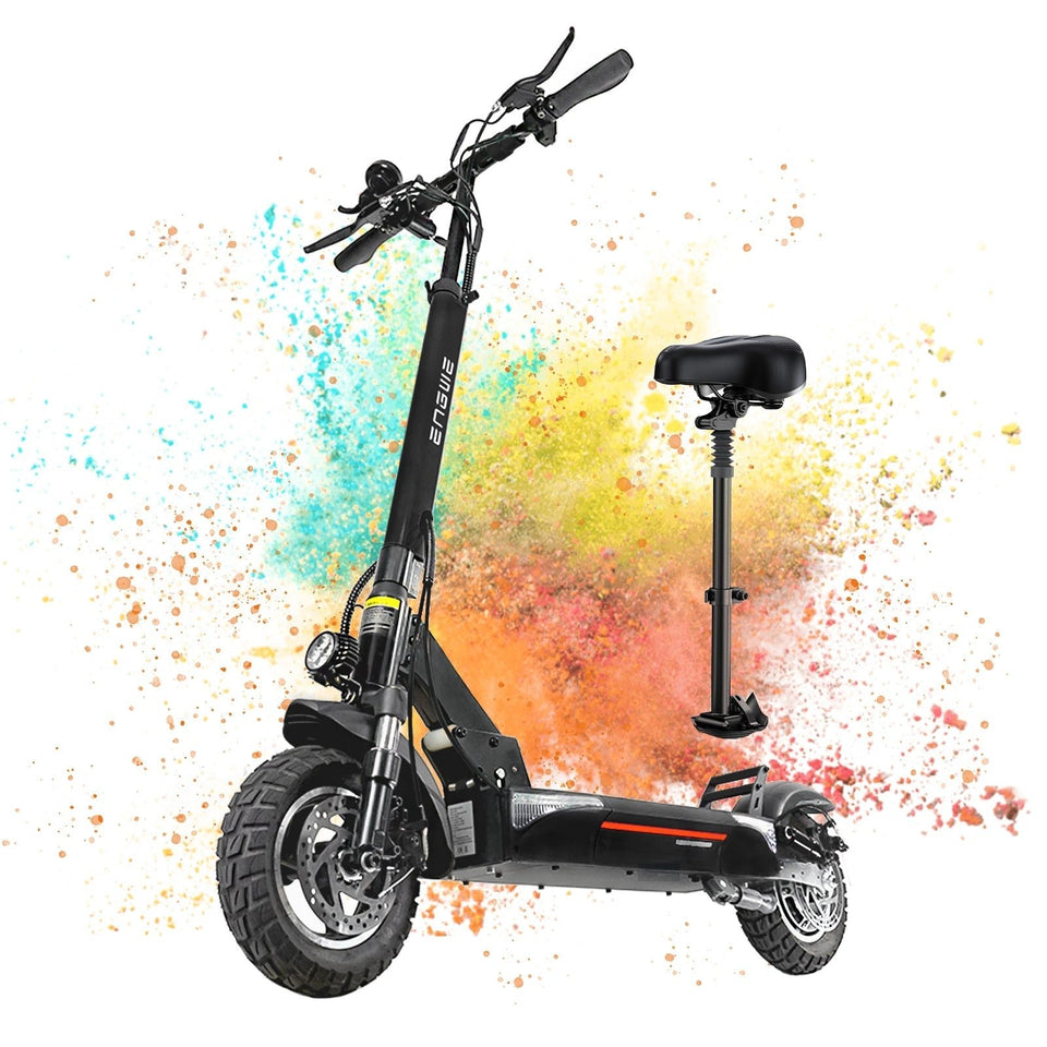 ENGWE 830W Peak Electric Folding Scooter, 48V 18.2AH, 43.5 Miles Range, 28mph, 10*4.0 Tires, Full Suspension, City & Rough Road AXSSIBLZ