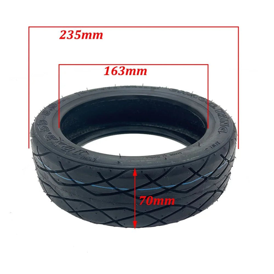 Chaoyang 10x2.70-6.5 Tubeless Tire 10x2.50-6.5 Vacuum Tyre with Valve for Electric Scooter 10 inch Pneumatic Wheel Accessories AXSSIBLZ