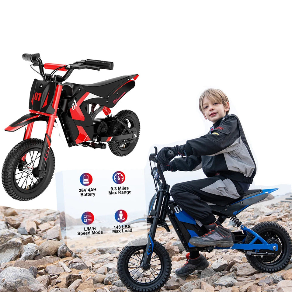 Warehouse 8kmh 12 kmh 25kmh 3 speed gears children electric motorcycle 12 inch 4ah 36v electric motorcycle kids motorbike custom AXSSIBLZ